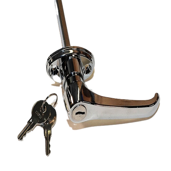 Locking L Handle Chrome Ley CH751 Polar